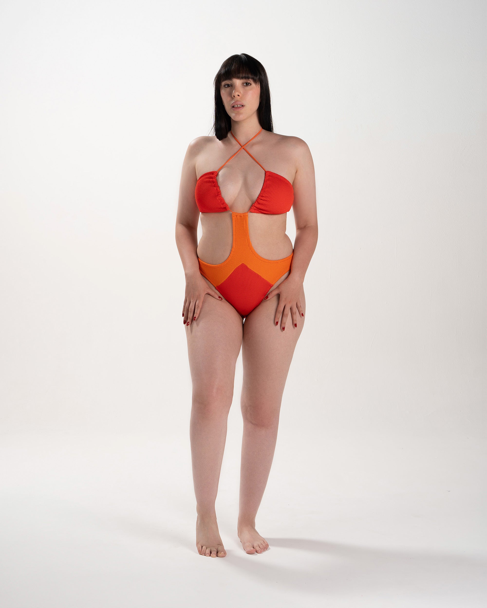 igloo trikini — Color sunrise (red and orange)